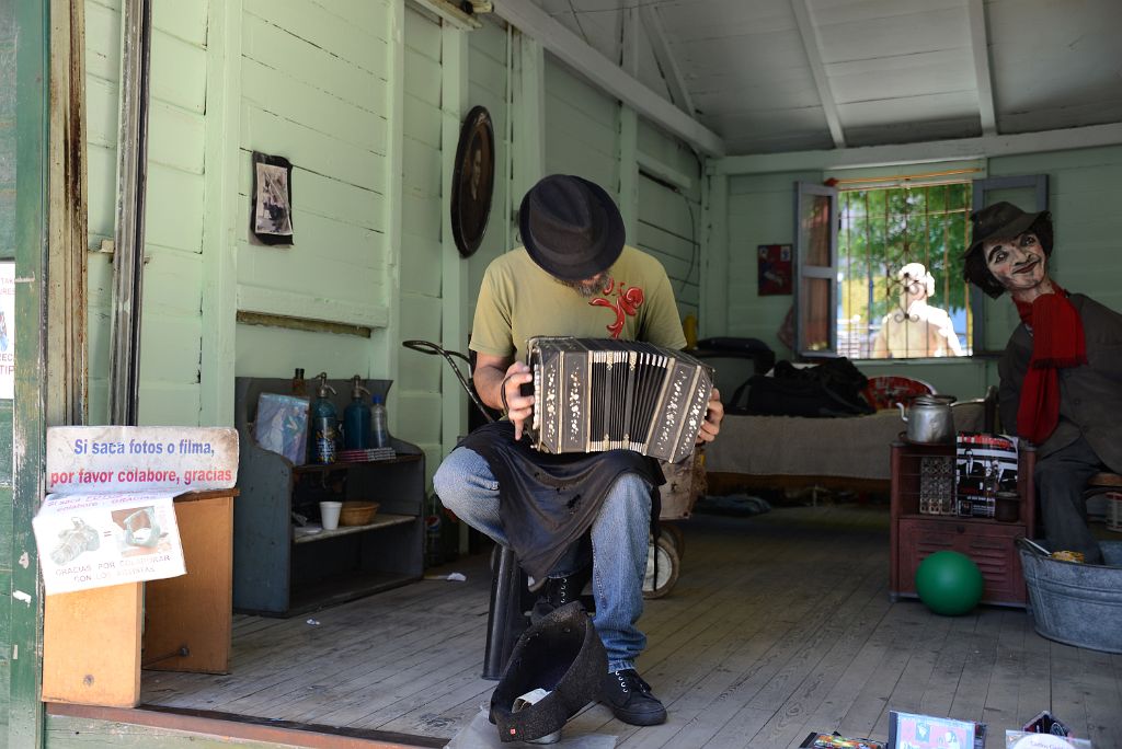 12 Listening To Some Folk Accordion Music Near The Main Square Caminito La Boca Buenos Aires